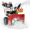 Produktbild: Schneefräse Benzin mit Antrieb Elektrostart 61 cm 5,5 Ps Schnee Schieber Räumer