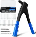 Produktbild: CCLIFE Blindnietzange Nietenzange Set Blindniet- & Popnietenzange Blindnieten, Blindniezange 200-tlg., 200 Blindnieten 2,4-3,2-4,0-4,8 mm,4 wechselbare Düsen