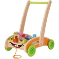 Produktbild: Eichhorn Lauflernwagen, Mehrfarbig, Holz, Birke, 27.50x39.50x14.50 cm, Spielzeug, Babyspielzeug, Lauflernwagen