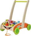 Produktbild: Eichhorn 100001833, Spiel- und Lauflernwagen - teilmontiert - mit 35 bunten Bausteinen aus Holz - 39 x 26 x 48 cm