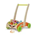 Produktbild: Eichhorn Spiel- und Lauflernwagen 35 bunte Holzbausteine für Kinder ab 1 Jahr