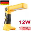 Produktbild: 12W Für DeWalt LED 18V DCL043 Akku Lampe Leuchte Handlampe Licht Arbeitsleuchte