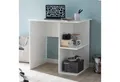 Produktbild: FINEBUY Schreibtisch SuVa13602_1 PC Tisch Arbeitstisch Computer Kinder Büro (Kleiner Arbeitstisch ohne Rollen, Bürotisch Modern), Computertisch Weiß 82 x 60 x 76 cm mit Ablage