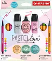 Produktbild: Stabilo Pastel love 18er Set 6 x Pen 68 Mini + 6 x Boss Mini + 6 x point 88 Mini