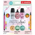 Produktbild: STABILO Pastellove Set 18er Pack Fineliner, Premium-Filzstifte & Textmarker