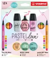 Produktbild: Schreibgeräteset Textmarker / Filzstift / Fineliner Set „Pastellove Mini