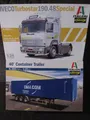 Produktbild: Iveco Turbostar 190.48  + 40' Container Trailer von Italeri im Maßstab 1:24 NEU