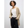 Produktbild: STREET ONE Cardigan lang und in Federgarn-Qualität, offen beige 46 EU