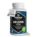 Produktbild: Vitamaze Kapseln hochdosiert mit Glucosamin + Chondroitin + Hyaluronsäure + MSM, 90 Kapseln als 1 Monatskur, Natürliche Nahrungsergänzung ohne Zusatzstoffe, Made in Germany