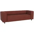 Produktbild: S-Style Möbel 3-Sitzer-Sofa, Terracotta, Textil, Teilmassiv, Echtholz,Buche, Birke, Füllung: Komfortschaum, 135x65x80 cm, Blauer Engel, FSC Mix, Hergestellt in Europa, Oeko-Tex®, Wohnzimmer, Sofas & Couches, Sofas, 3-Sitzer Sofas