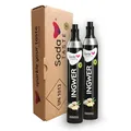 Produktbild: SodaTASTE CO2-Zylinder kaufen 2er-Pack (Reservezylinder) für Wassersprudler, mit natürlichem Ingwer-Aroma, ohne Sirup, für bis zu 120l gesprudeltes Wasser mit Geschmack, zuckerfrei
