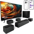 Produktbild: ULTIMEA 7.1 Dolby Atmos Soundbar für TV, Heimkino Sound Surround System, Poseidon D80 Boom - Schwarz