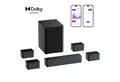 Produktbild: Ultimea Poseidon D80 Boom Soundbar 7.1 Surround Sound System (4 kabelgebundene Surround-Lautsprecher) (Bluetooth, HDMI, 500 W, 6.5'' Wireless Subwoofer, Dolby Atmos für TV)