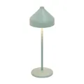 Produktbild: Zafferano, Amelie Lampe, Wiederaufladbare und Kabellose Tischlampe mit Touch Control, Geeignet für den Innen- und Außenbereich, Dimmer, 2200-3000 K, Höhe 34 cm, Farbe Blattgrün