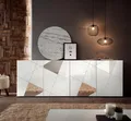 Produktbild: INOSIGN Sideboard Vittoria, Breite 241 cm, 4 Türen, Fronten mit Siebdruck und Spiegelfront