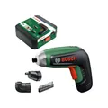 Produktbild: Bosch IXO8 Akku-Schrauber (Bitsatz, Exzenter-Vorsatz, Winkelvorsatz, Aufbewahrungsbox)