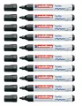 Produktbild: 10 x Edding 4500 Textilmarker waschfest Rundspitze 2-3mm T-Shirt Marker schwarz