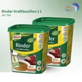 Produktbild: Knorr Rinder Kraftbouillon Rinderbrühe Suppe Bouillon Brühe Rind würzig 2 x1 L