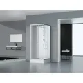 Produktbild: Dusche Komplett Marwell Komplettdusche Fertigdusche White Dream 80 X 80 X 200 Cm - Komplett Set Inkl. Duschwanne Und Armatur - Reversibel Aufbaubar - Hochwertiges Aluminiumprofil System