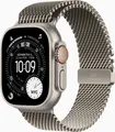 Produktbild: Apple Watch Ultra 3 (titan, 49 mm, Milanaise Armband Titan