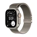 Produktbild: Apple Watch Ultra 3 GPS + Cellular 49mm Natur Titanium Case mit Natur Titanium Milanese Loop - Medium MEWY4QF/A