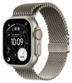 Produktbild: Apple Watch Ultra 3 GPS + Cellular 49mm Natural Titanium Case with Natural Titanium Milanese Loop - Medium