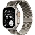 Produktbild: Apple Watch Ultra 3 GPS + Cellular Natural Titanium, Natural Titanium Milanese Loop Medium, MEWY4QF/A, 49 mm - Silber