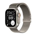 Produktbild: Apple Watch Ultra 3 GPS + Cellular 49mm Natural Titanium Case with Natural Titanium Milanese Loop - Medium