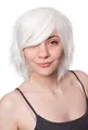Produktbild: Prettyland Weiß Cosplay Damen Herren Kurze Perücke Gestuft Kurzhaar Mittellange Glatt Wig Schneeweiß weiß C162
