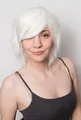 Produktbild: Weiß Kurze Glatt Gestuft fransig Mittellange Perücke Cosplay Anime manga C162