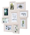 Produktbild: Bilderrahmen 9 Fotos 10x15 13x18 Creme Beige MDF Holz Collage Fotorahmen Deko
