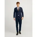 Produktbild: Jack & Jones Anzug JPRFRANCO Extra schmal, pflegeleicht, stilvoll mit fallendem Revers (Packung, 2-tlg) unifarben, modisch, slim fit, Kunstfaser blau 54