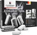 Produktbild: CLENESSO (50 Stück) Entkalkungstabletten für Kaffeevollautomaten – Entkalkertabs kompatibel mit Jura, Siemens, Miele uvm.