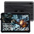 Produktbild: HOTWAV R10 Pro 10,1''HD+ Outdoor Tablet, 10800mAh 20GB+256GB Android 14 Gaming Rugged Tablets, IP68/IP69K Wasserdicht Tablet, 5G WiFi/OTG,Schwarz - Schwarz