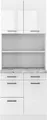 Produktbild: Buffetschrank Vicco R-Line Weiß Hochglanz 80 cm , AP Marmor, Model 40043