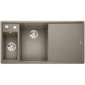 Produktbild: BLANCO AXIA III 6 S, SILGRANIT® PuraDur®, tartufo, Becken links, mit Holzschneidbrett