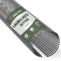 Produktbild: HaGa Dachrinnen Laubschutz | 100mm-125mm in 2m Länge | 1 Stk – Laubschutzgitter für Dachrinnen – Laubfang in schwarz – UV-beständig – langlebiges Material - Laubschutzgitter – Regenrinnen Laubschutz