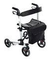 Produktbild: Rollator Gehhilfe Gehwagen Laufhilfe Ridder Premium Last:136kg sw DIN EN ISO