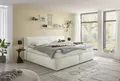 Produktbild: Boxspringbett Sandon Familienbett 240x200 in Ivory – Duo-Wendematratze H3/H4 mit 7-Zonen-Tonnentaschenfederkern, 6 cm Topper & komfortable Liegehöhe 70 cm