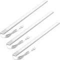 Produktbild: Oktaplex 3er Set Unterbauleuchte Küche Flach Aluminium 90cm Set LED Küchenlicht Warmweiß mit Schalter