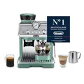Produktbild: De'Longhi La Specialista Arte EC9155.GR, Barista-Espressomaschine mit 8 Mahlgradeinstellungen, Bean-to-Cup Maschine für Cappuccino, MyLatte Art Milchaufschäumer, 1550W, Grün