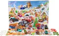Produktbild: Hot Wheels Adventskalender 2025 mit 10 Fahrzeugen 14 Zubehörteiteile JCB47 NEU