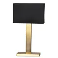 Produktbild: Tischleuchte Modern E27 69,5 cm hoch eckig Metall Stoff Nachttisch Lampe