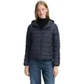 Produktbild: Steppjacke TOM TAILOR DENIM, Damen, Gr. XXL (44), blau (sky captain blau), Steppware, Obermaterial: 100% Polyester. Futter: 100% Polyester, regular fit taillenbedeckt, ohne Ausschnitt, Jacken Steppjacke, mit Kapuze