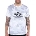 Produktbild: Alpha Industries Basic T-Shirt Camo für Herren White Camo