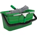 Produktbild: Fenster Reinigungs-Set Fensterwischer, Mikrofaser-Bezug, Eimer 12 l, 35 cm - Unger