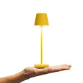 Produktbild: SIGOR Nuindie pocket - Dimmbare kleine LED Akku-Tischlampe Indoor & Outdoor, IP54 spritzwassergeschützt, Höhe 21 cm, aufladbar mit USB-C, 7 h Leuchtdauer, sonnengelb