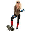 Produktbild: 80er Jahre Damen Body Größe S/M im Leopardenmuster für Retro Partys