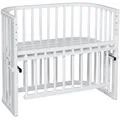 Produktbild: babybay Maxi Beistellbett Comfort Plus Babybett Baby-Stillbett weiß lackiert
