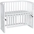 Produktbild: babybay Maxi Beistellbett Comfort Plus Babybett Baby-Stillbett weiß lackiert147